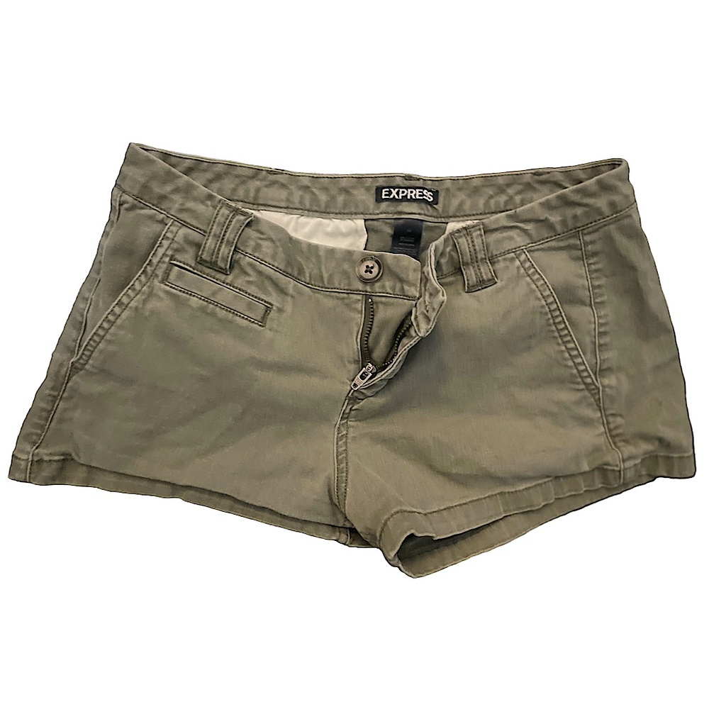 EXPRESS 00 women’s forest green short shorts